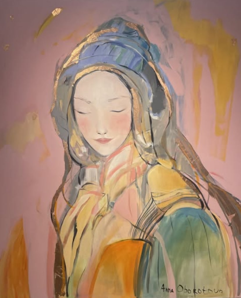  'First Love' by Anna Oborotrova at the Affordable Art Fair