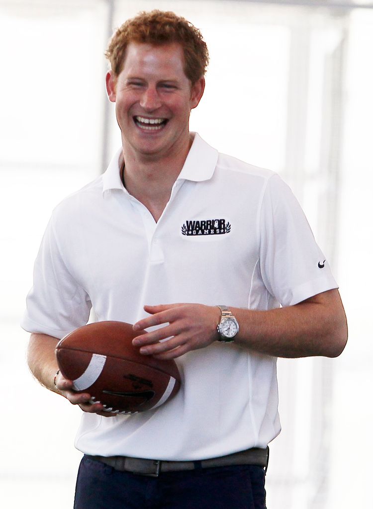 Prince Harry playing football in Colorado Springs in 2013