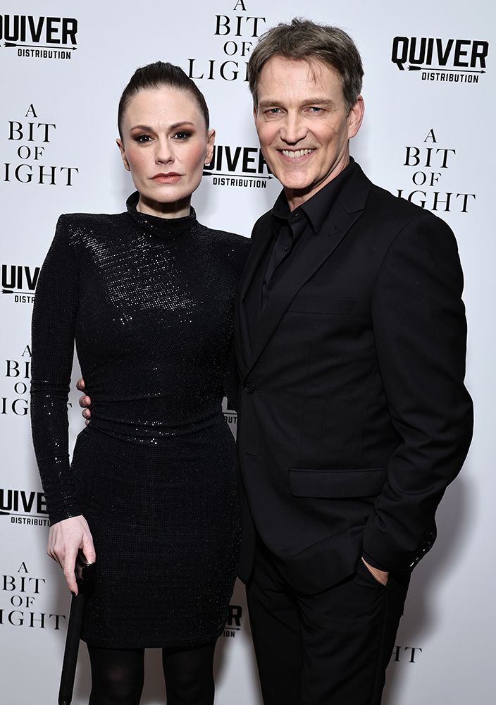 Anna Paquin and Stephen Moyer  attend "A Bit Of Light" New York Screening at Crosby Street Hotel in 2024