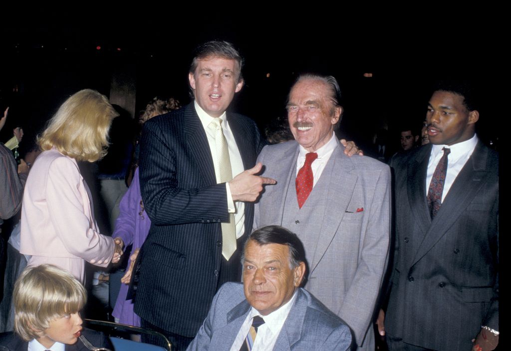 Donald Trump with his father Fred