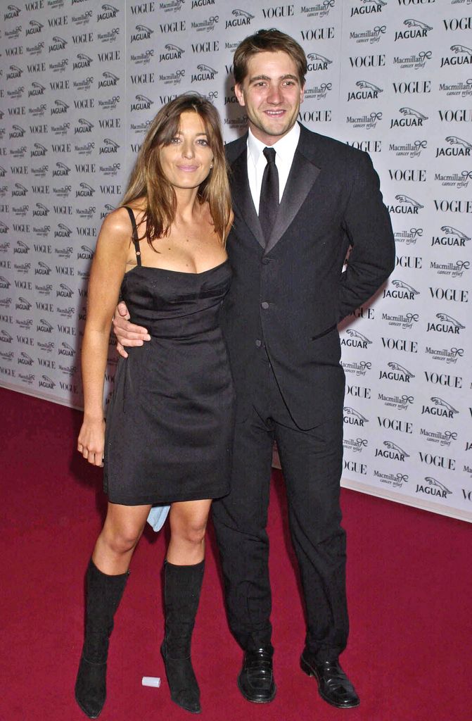 Claudia Winkleman and Kris Tykier attend the "Its Fashion" Gala Evening in aid of Macmillan Cancer Relief, hosted by Jaguar and Vogue on June 11, 2001 in London