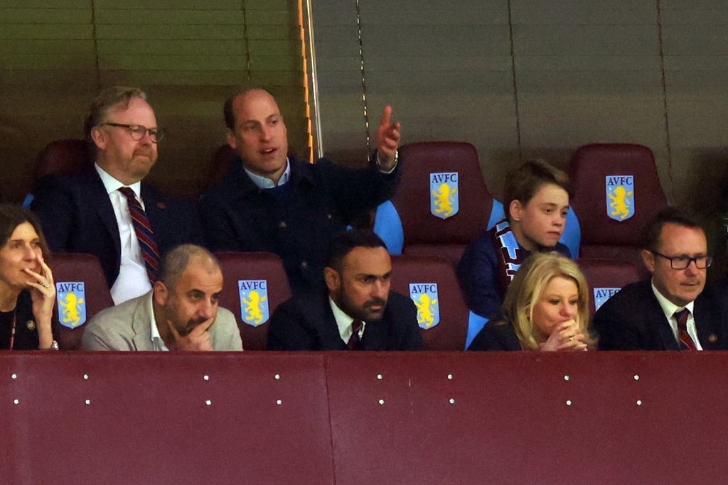 Prince William and Prince George enjoy watching Aston Villa together