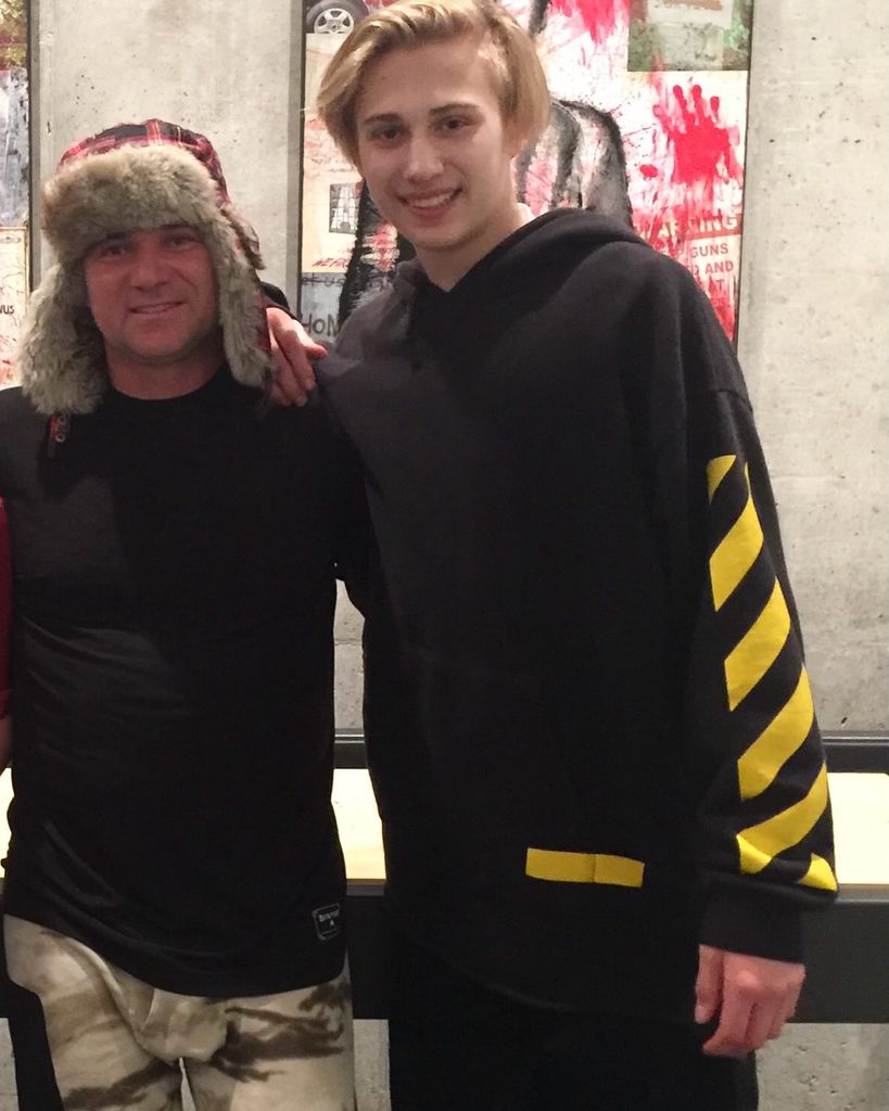 Jaden and Andre Agassi 