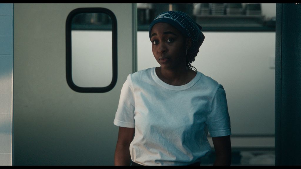 Ayo Edebiri as Sydney Adamu in The Bear
