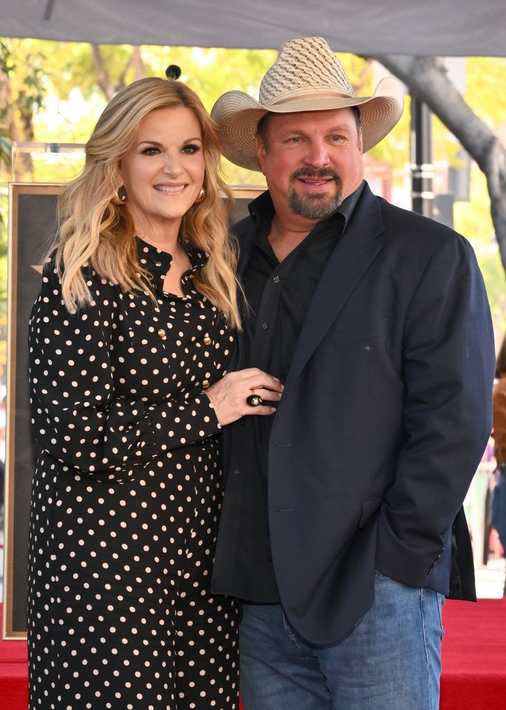 Trisha Yearwood, Garth Brooks at the ceremony honoring Trisha Yearwood with a Star on The Hollywood Walk Of Fame on March 24, 2025