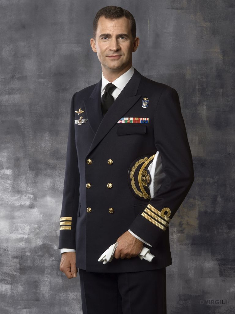 Prince Felipe in military uniform