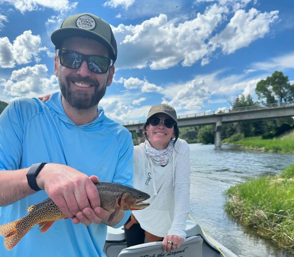 Photo shared by Courteney Cox of her and partner Johnny McDaid in honor of his 48th birthday on July 24, 2024