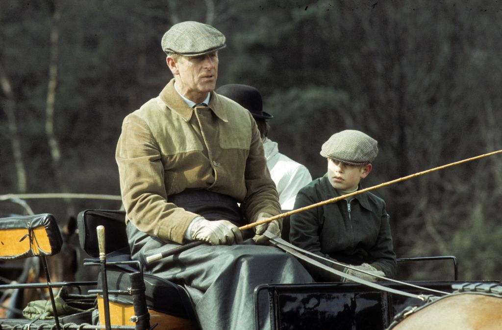 Prince Philip and Prince Edward carriage driving