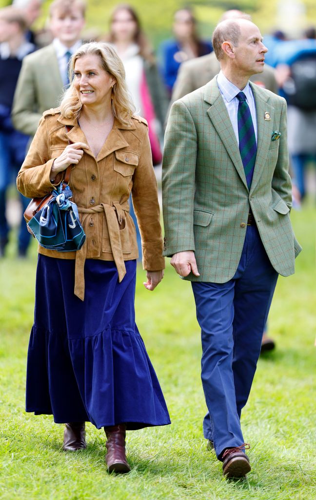 Sophie, Duchess of Edinburgh and Prince Edward, Duke of Edinburgh attend day 4 of the 2024 Royal Windsor Horse Show