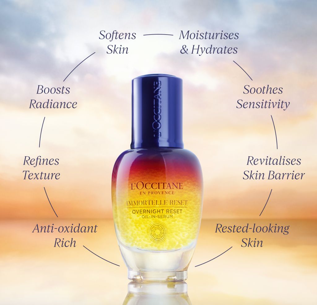 L'OCCITANE'S Overnight Reset Serum is suitable for all skin types 