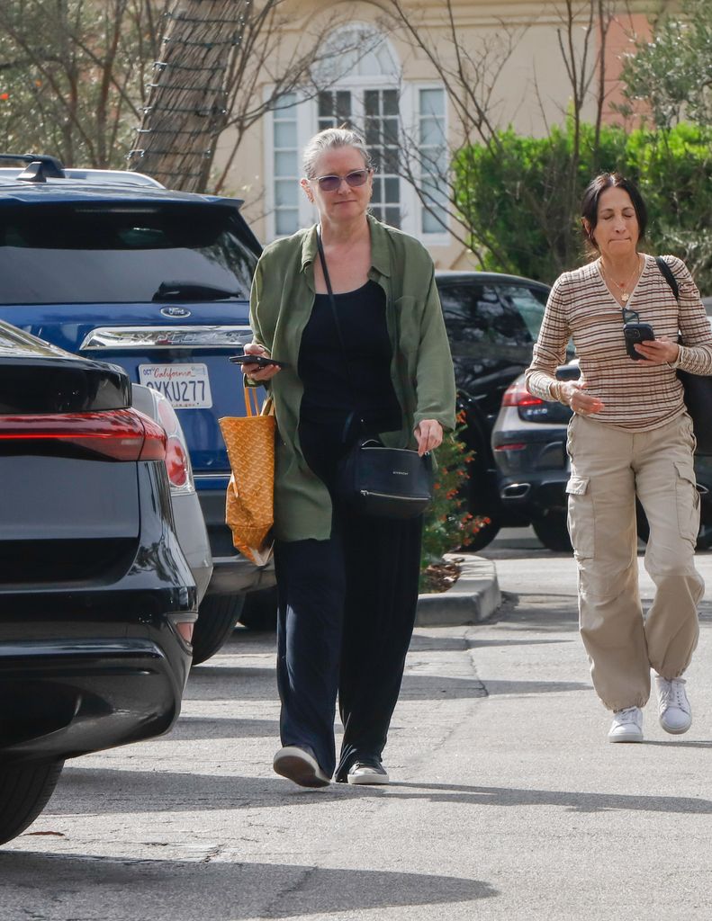 Bridget Fonda is seen out and about in Los Angeles