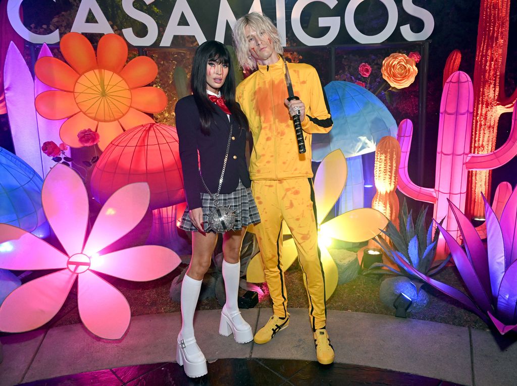 LOS ANGELES, CALIFORNIA - OCTOBER 27: (L-R) Megan Fox and Machine Gun Kelly attend the Annual Casamigos Halloween Party on October 27, 2023 in Los Angeles, California. (Photo by Michael Kovac/Getty Images for Casamigos)