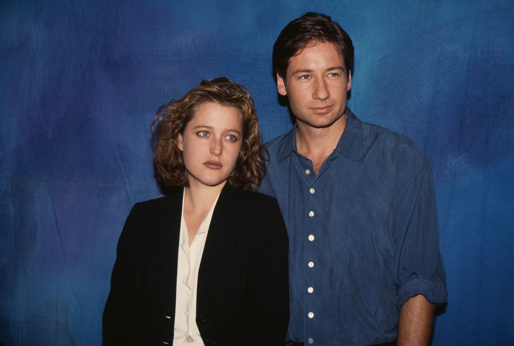 Gillian Anderson and David Duchovny in 1993