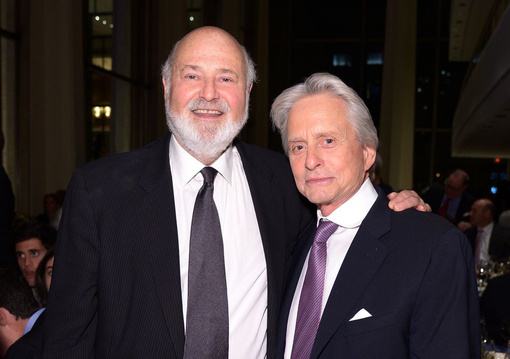 michael douglas rob reiner hugging