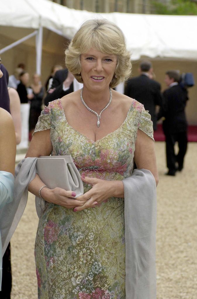 Camilla (née Parker-Bowles) was dressed to the nines to attend an event at Waddesdon Manor in 2001