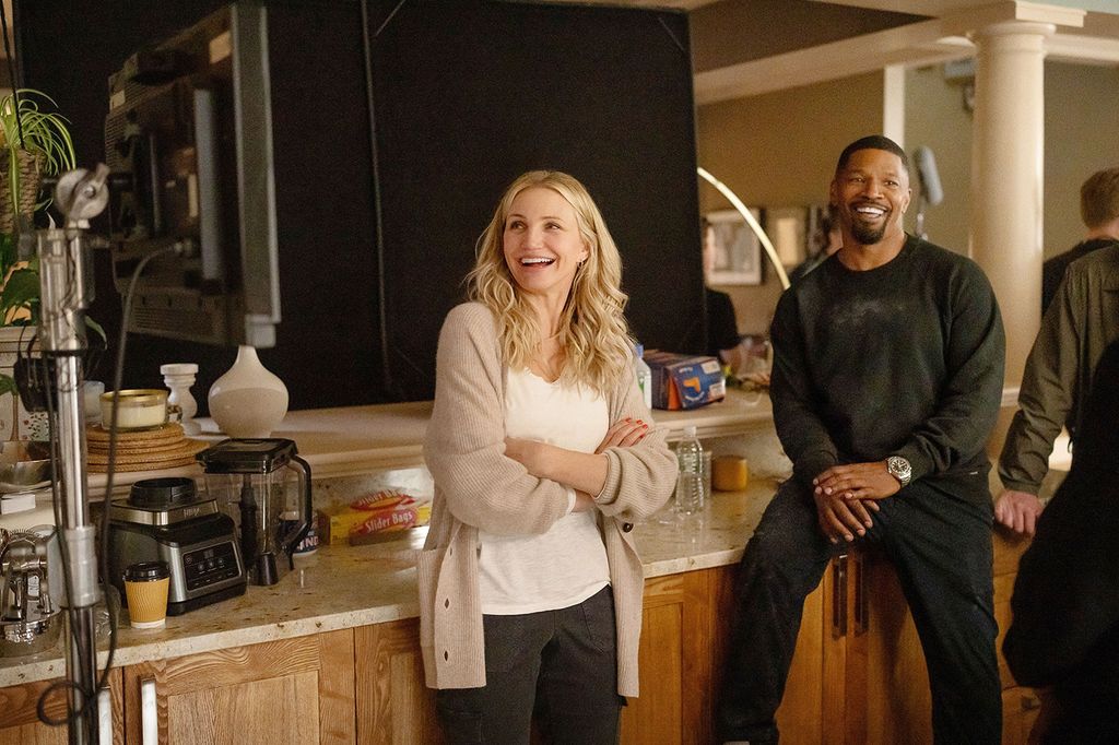 Cameron Diaz and Jamie Foxx in the new Netflix movie, Back In Action