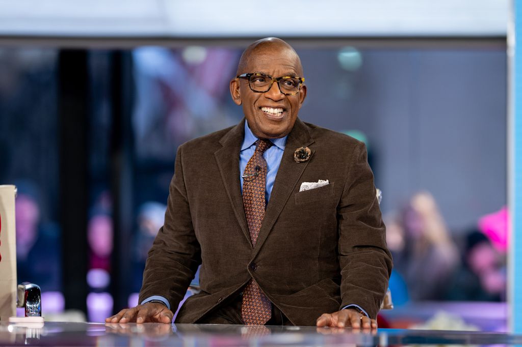 Al Roker in brown blazer and blue shirt on Today Show