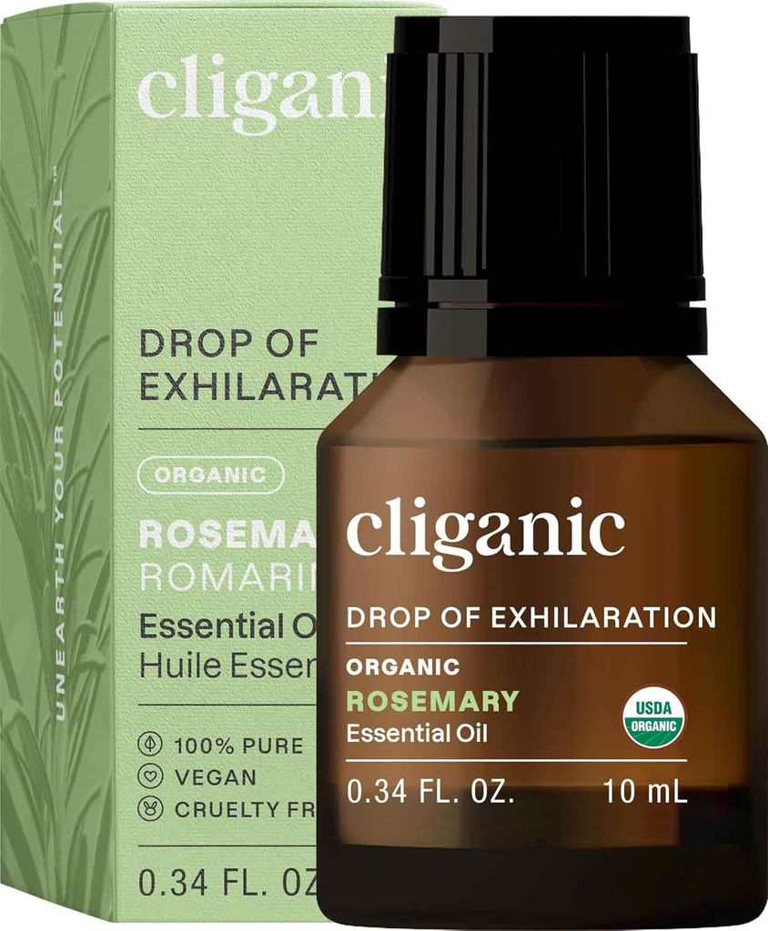 Cliganic Organic Rosemary Oil bottle for hair growth