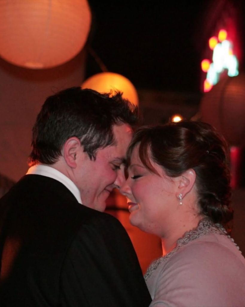 Melissa McCarthy and Ben Falcone on their wedding day