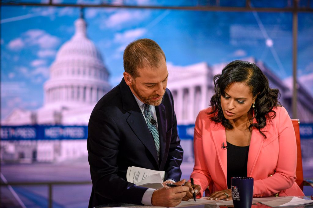 Moderator Chuck Todd and Kristen Welker, NBC News White House Correspondent, appear on "Meet the Press" in Washington, D.C., Sunday September 22, 2019