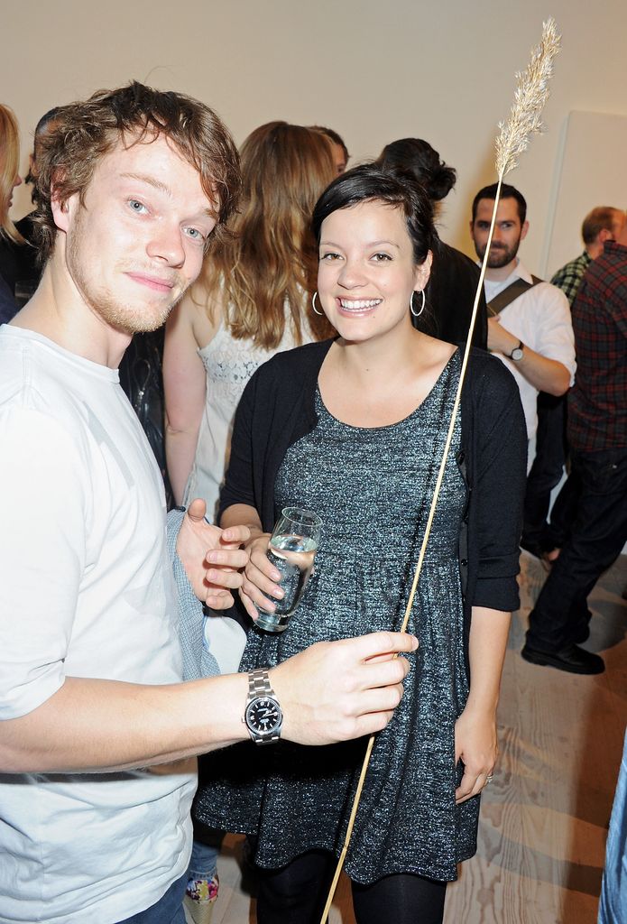 photo of smiling alfie and lily allen
