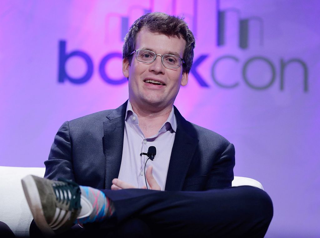 Author John Green attends the "Paper Towns" panel  in 2015