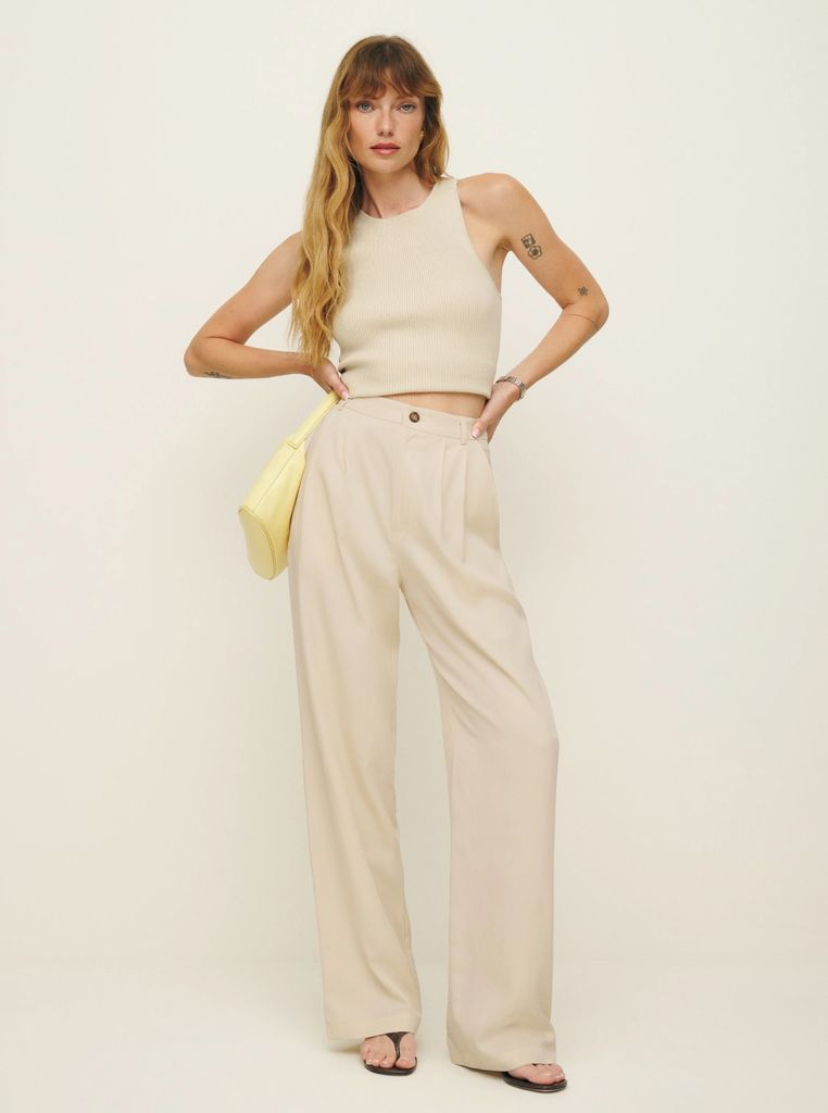 Reformation wide-leg trousers