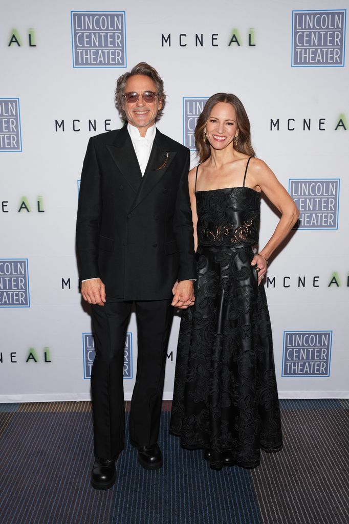 Robert Downey Jr. and Susan Downey attend "McNeal" opening night at Lincoln Center Theater starring Robert Downey Jr. on September 30, 2024 in New York City