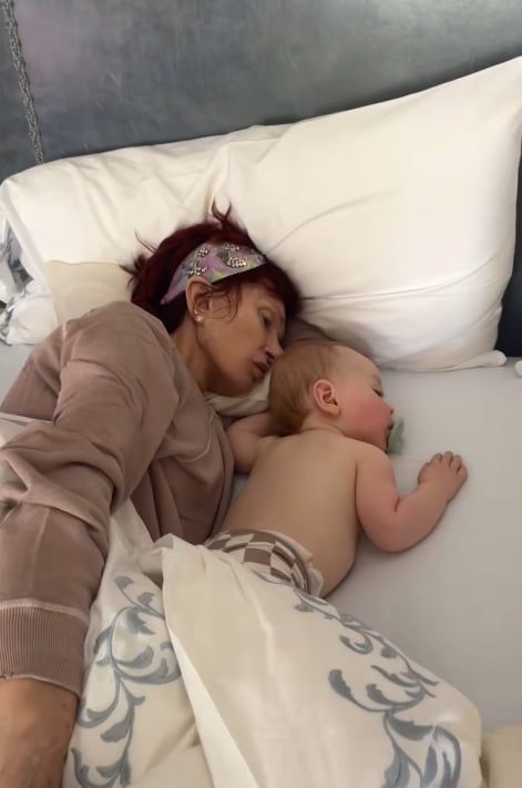 Sharon Osbourne and her grandson, Sidney