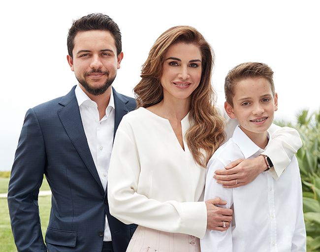 queen rania with sons
