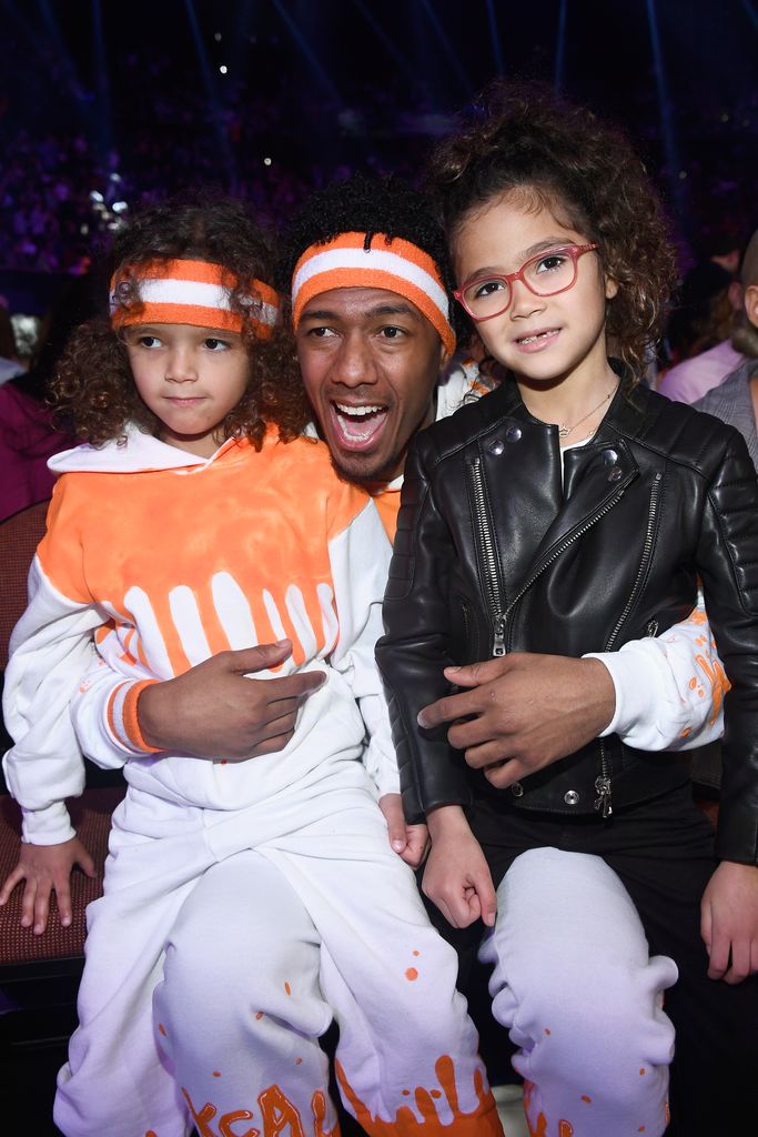  Moroccan Scott Cannon, Nick Cannon and Monroe Cannon attend Nickelodeon's 2018 Kids' Choice Awards 