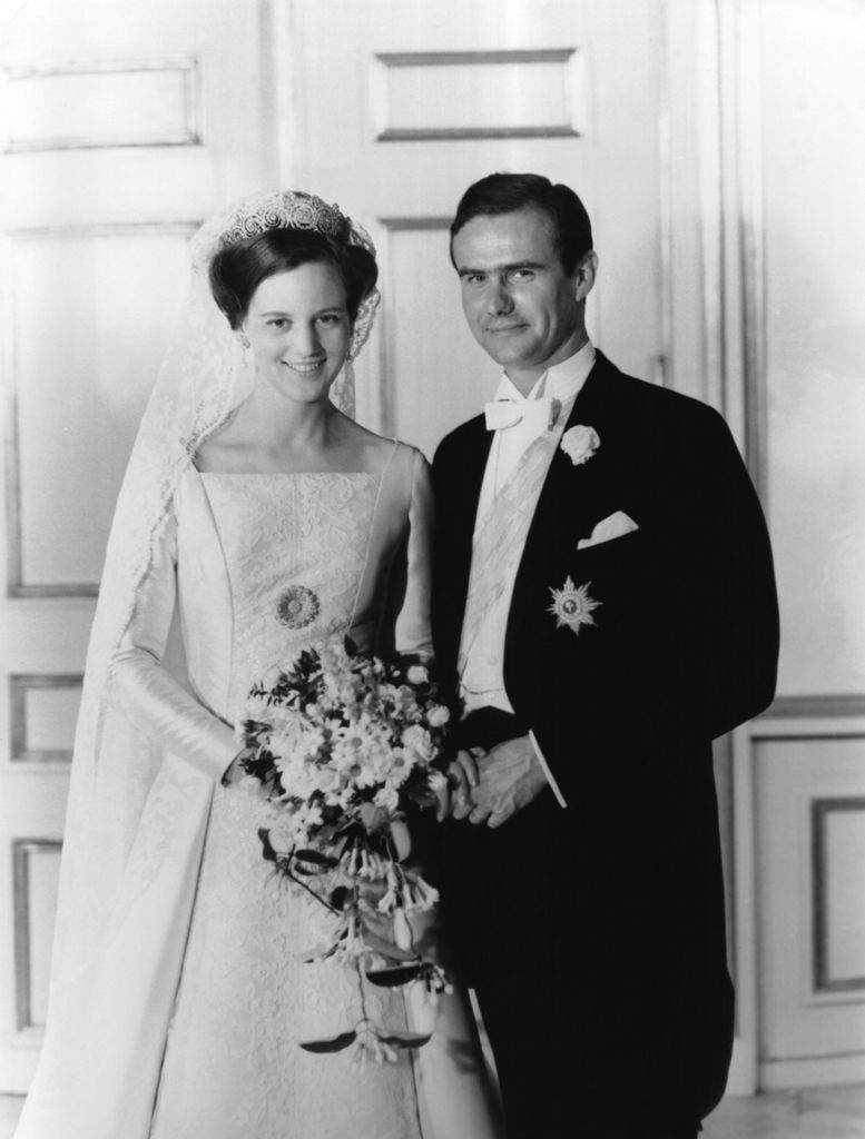 Margrethe on her wedding day with husband