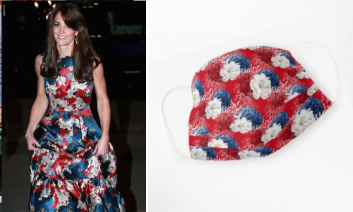 red white and blue duchess kate mask2