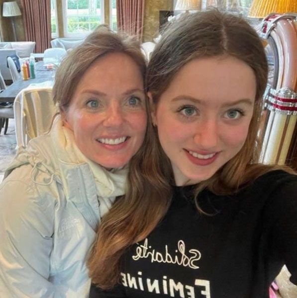 geri horner rare snap daughter bluebell