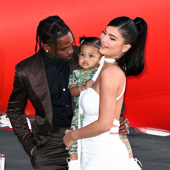 Kylie, Travis and Stormi on the red carpet