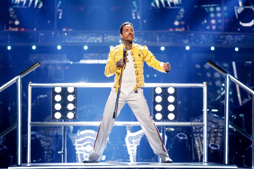 Pete Wicks dressed as Freddie Mercury