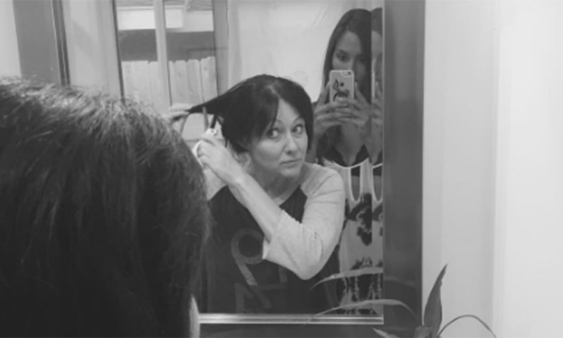 Shannen Doherty shaves off her hair after cancer diagnosis