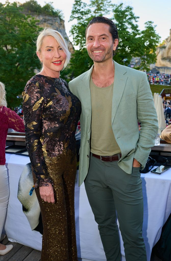 Heather Mills and her partner Mike Dickman appeared in Vienna for the premiere