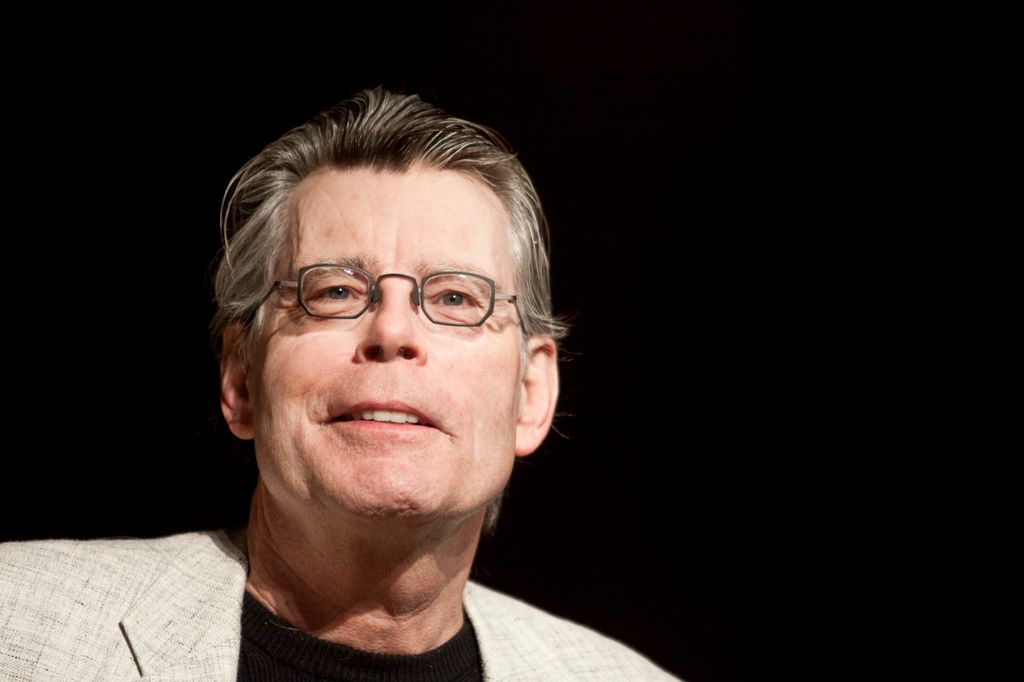 Stephen King at a press event to unveil the Kindle 2