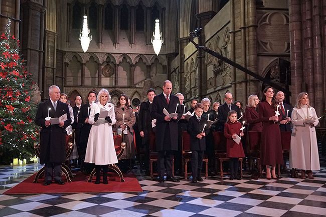The royal family gathered at Kates carol concert inside Westminster Abbey