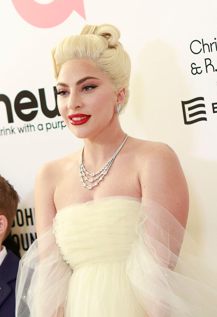 Stefani Joanne Angelina Germanotta aka Lady Gaga attends the 30th annual Elton John AIDS Foundation 94th Oscars Viewing Party in Los Angeles, California on March 27, 2022