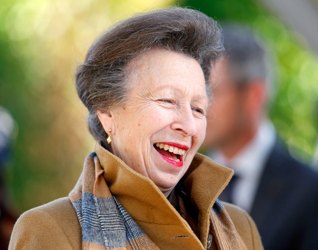Princess Anne, Princess Royal attends QIPCO British Champions Day at Ascot Racecourse on October 19, 2024 in Ascot, England.