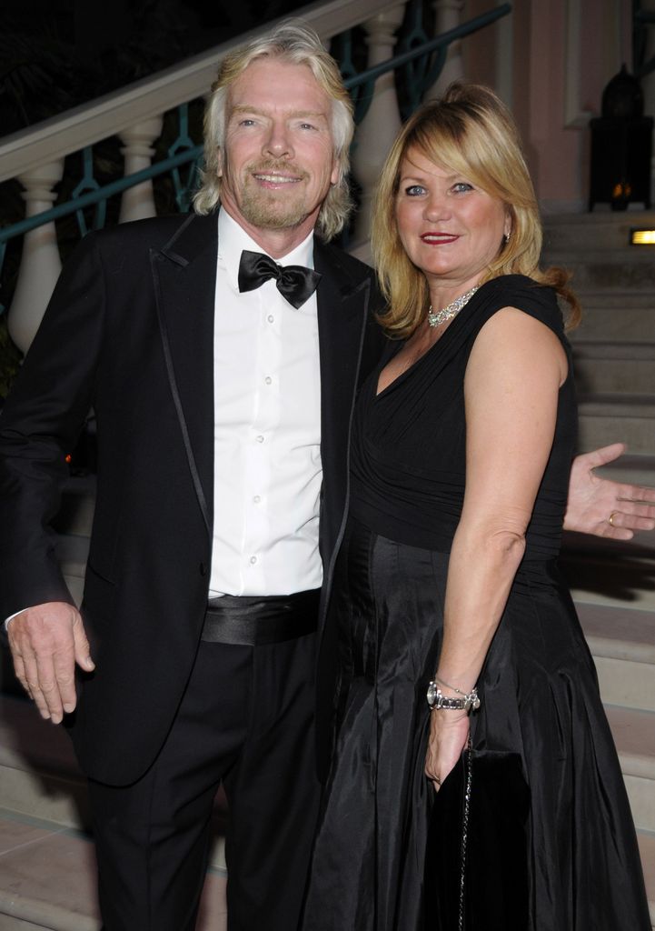 Sir Richard Branson and Lady Joan Branson dressed up in all black