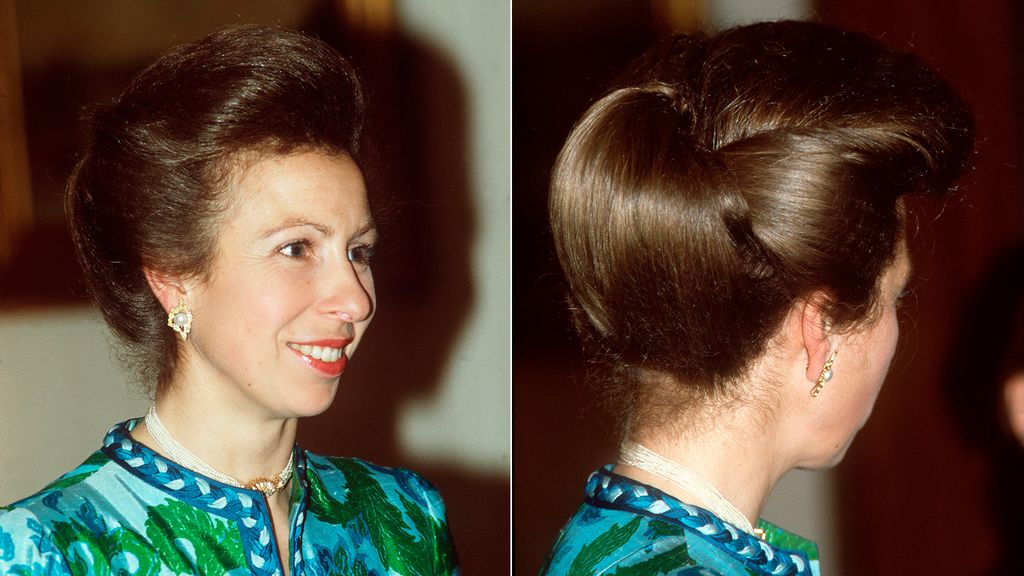 Princess Anne's chignon hairstyle