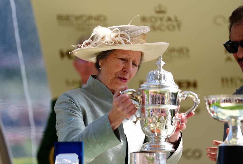 The Princess Royal ahead of the presentation of the trophy for the St James's Palace Stakes 
