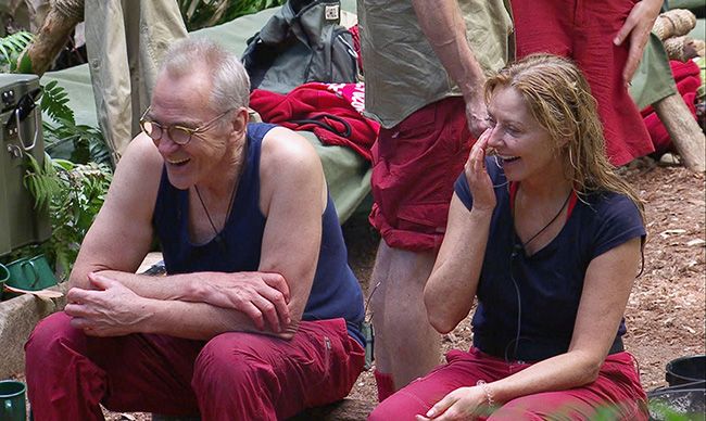 Larry Lamb and Carol Vorderman ready to leave I'm A Celebrity jungle