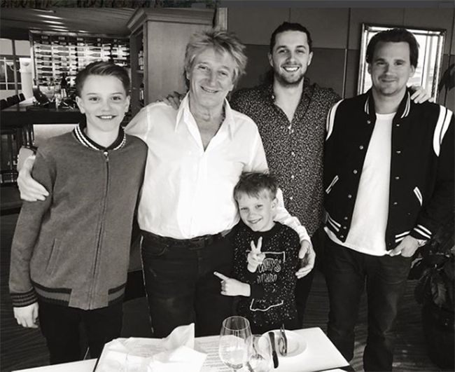 rod stewart four sons instagram photo
