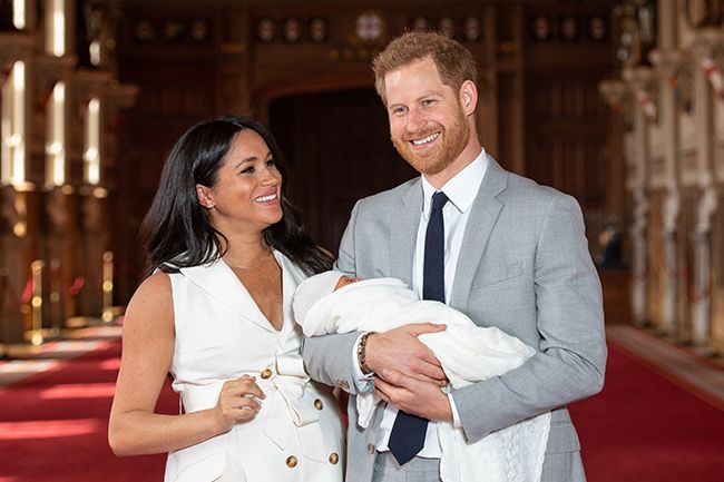 prince harry holding archie