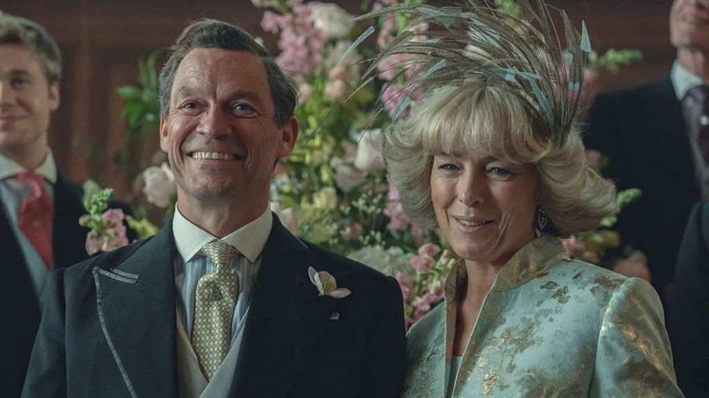 Dominic West and Olivia Williams as Charles and Camilla in The Crown series finale