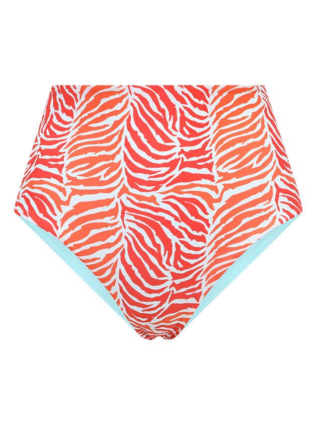 Baiah Navagio Bikini Bottom in Tiger Leaf Print